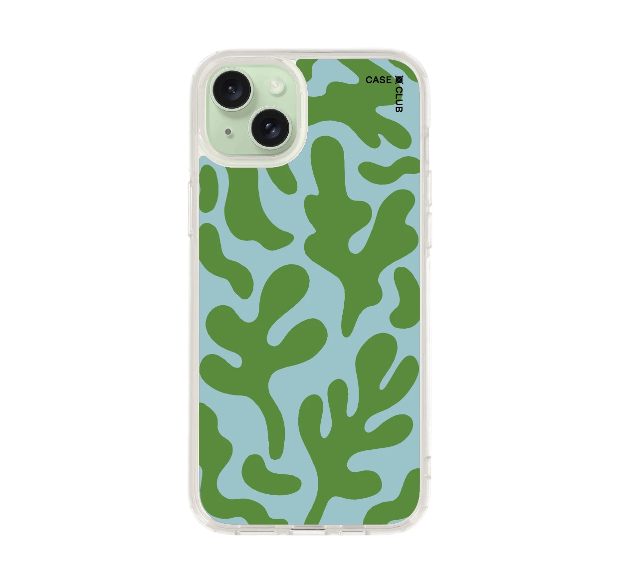 blue & green abstract freeform pattern